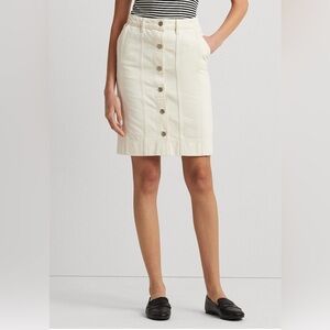 Lauren Ralph Lauren Denim Pencil Miniskirt